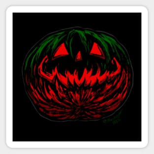 A Metal Halloween (grey outlined version) Sticker